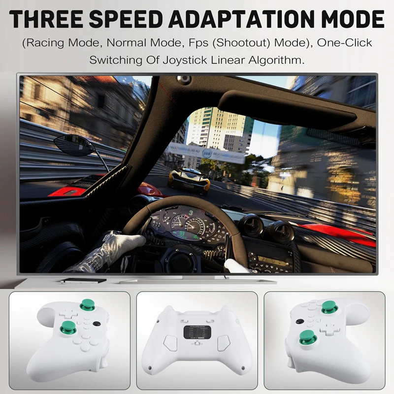 A73E-Z03 Wireless Gamepad Hall Crank Double Cut Trigger Keys Somatic For SWITCH Android IOS PC 400Mah Portable Gamepad