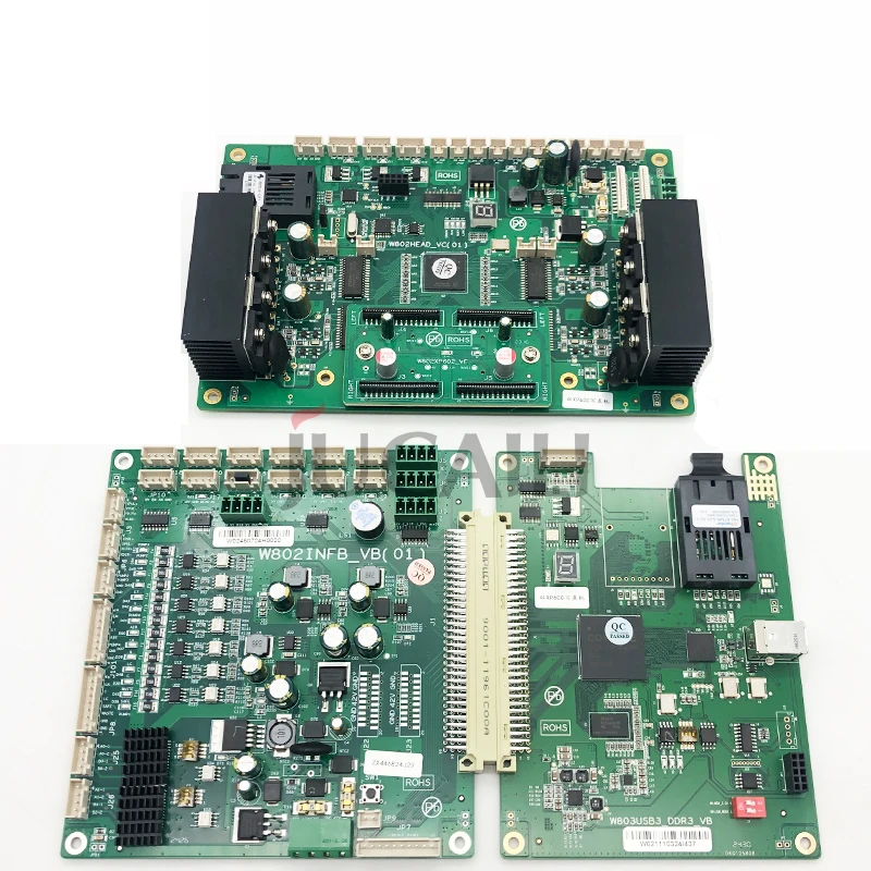 Jucaili Wellprint XP600 2 Heads Board Kit W802HEAD-VE Optical Fiber Version W802INFB-VB(01) XP600 Double Head DTF Board