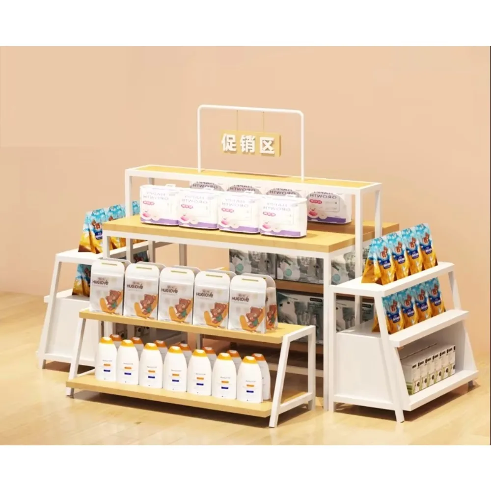 Custom Maternity Children's Store Display Cabinets Milk Powder Shelves Toy Island Cabinets For Showcase Storage