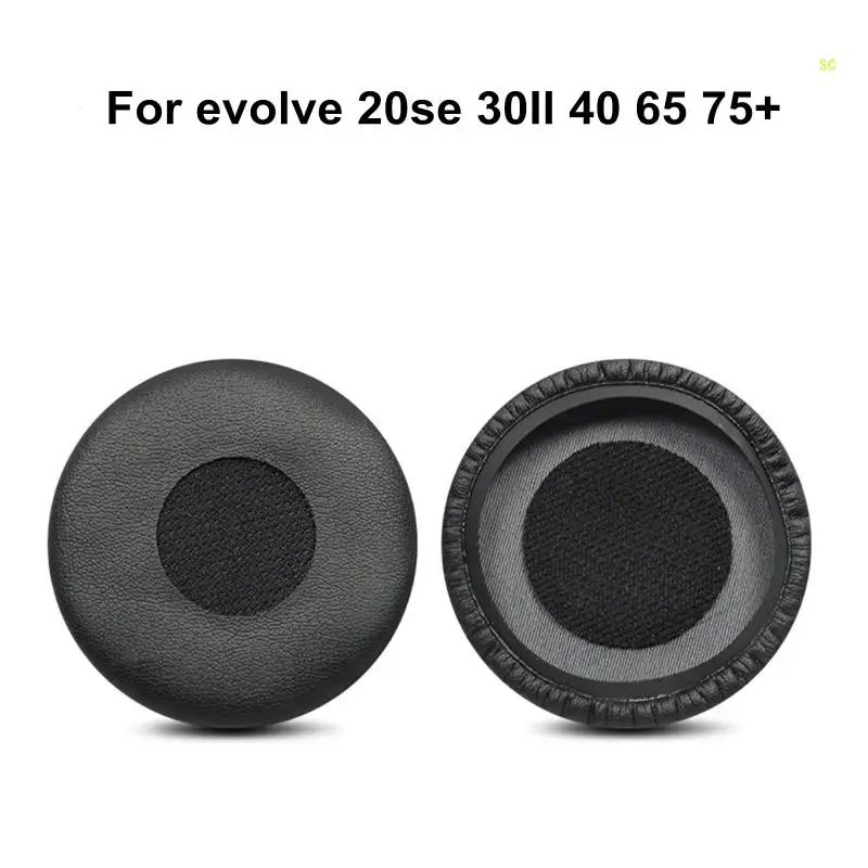 Over-Ear Foam Earphone Earpads Cover 2 PCS Memory Foam Sponge Replacement for evolve 20se 30II 40 65+ 75 Dropshipping