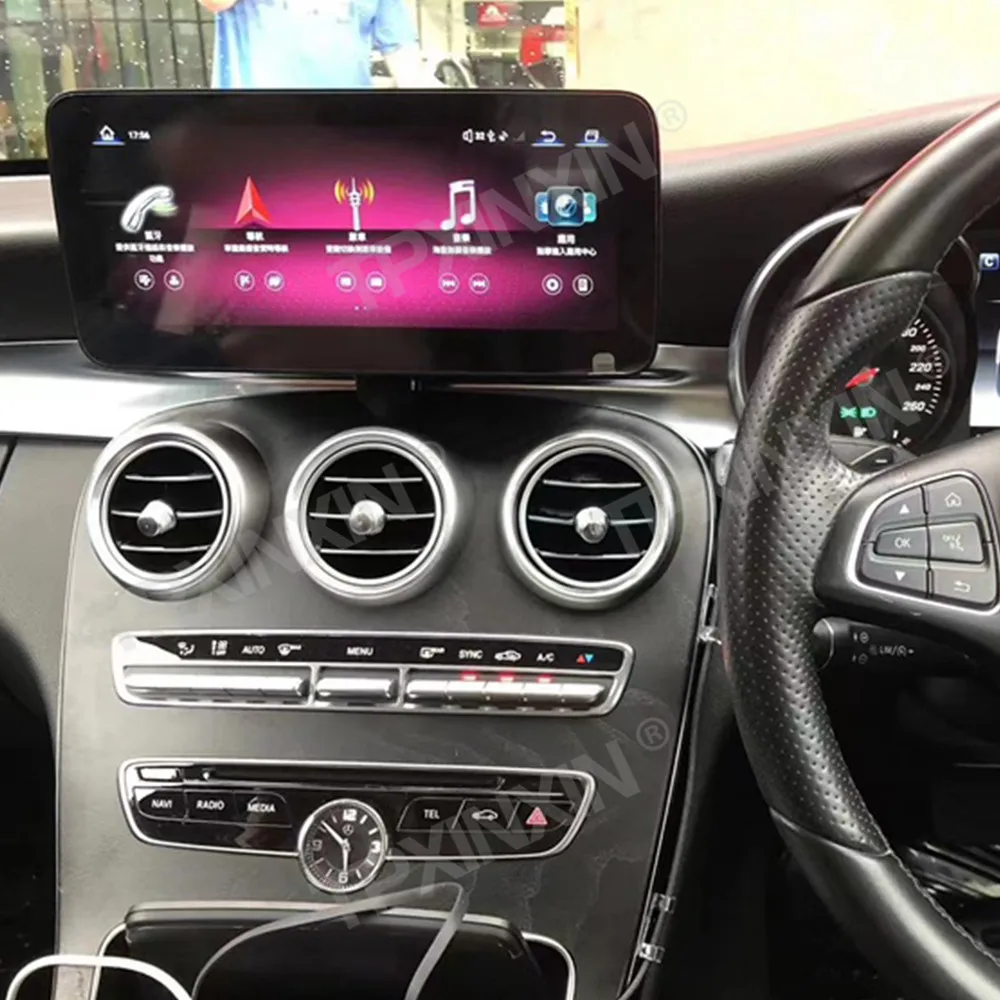 

Автомобильная Мультимедийная система CarPlay, 12,3 дюйма, Android 13, для Mercedes Benz GLC Class 2015-2019