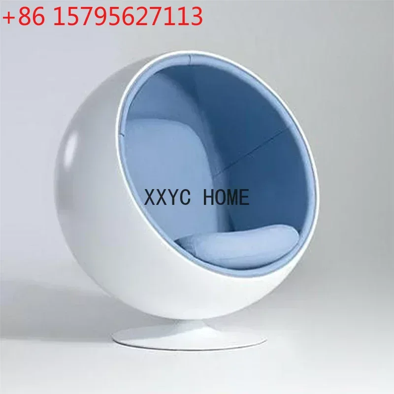 

yj FRP round Lazy Massage Armchair Creative Pointed Ball Soft Bag Leisure Single Sofa Chair Stool