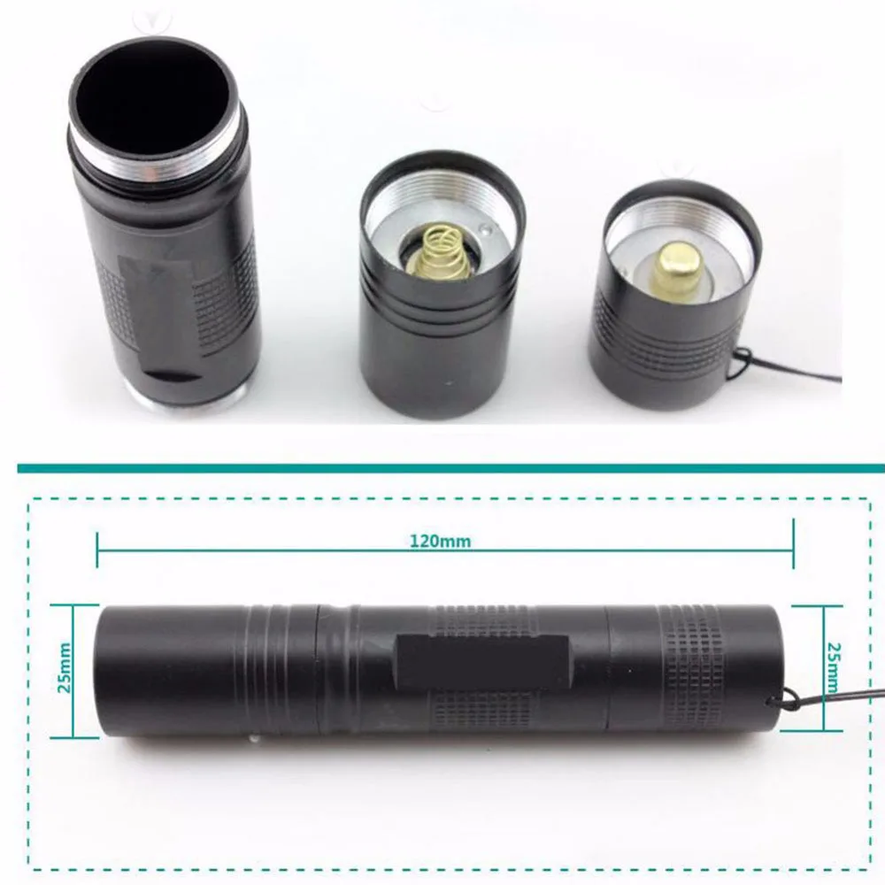 mini small Powerful LED Flashlight Flash Torch Light 18650 pocket keychain Protable Penlight Linterna for Camping fishing
