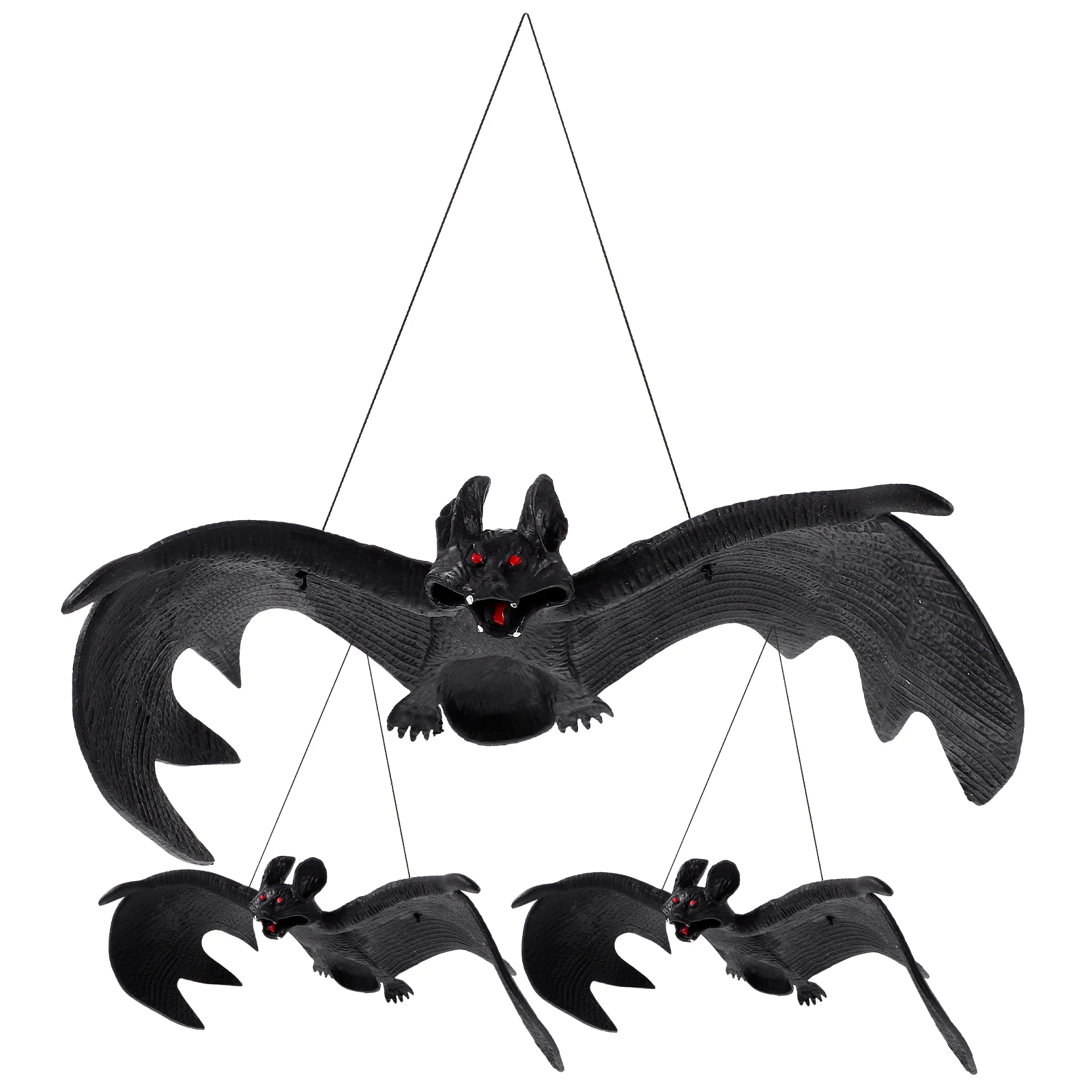 

3pcs Pendant Halloween Scene Decor Extra LargeRubber HangingWindow Halloween Scene Decoration nament Novel Supplies