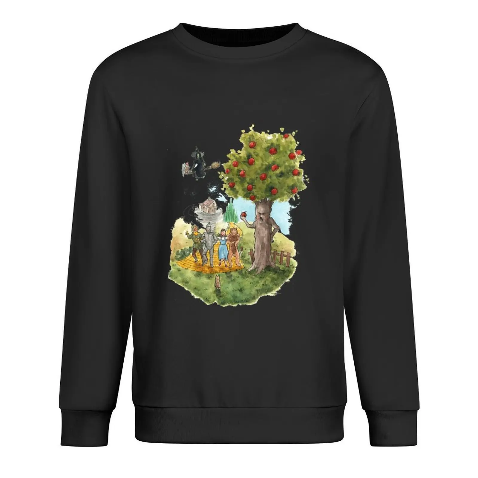 

Wizard of Oz Watercolour Tree Design Pullover japanese style blouse men's clothes autumn new products sweatshirt men