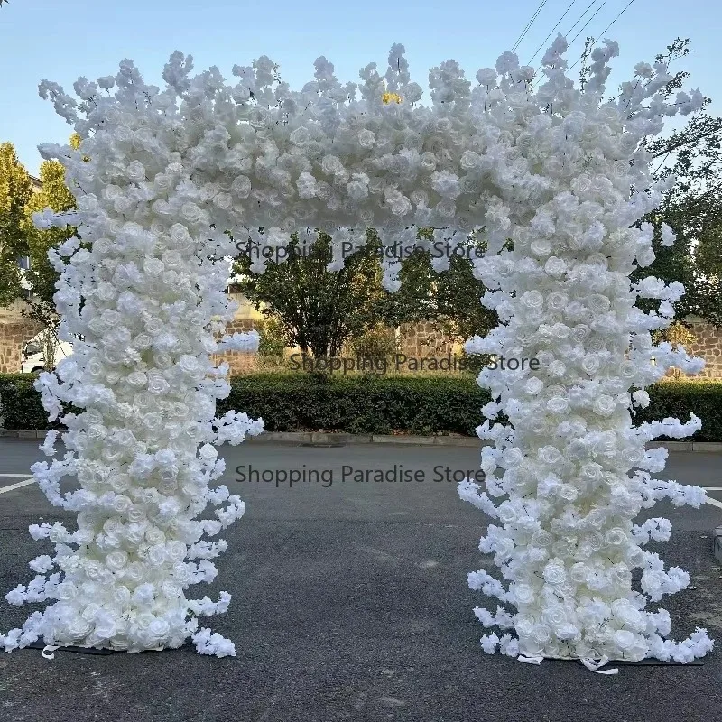 Wedding Silk Flower Arch Decoration Artificial Flowers Wedding Arch Arrangement Wedding Arch Flower Backdrop Decoration