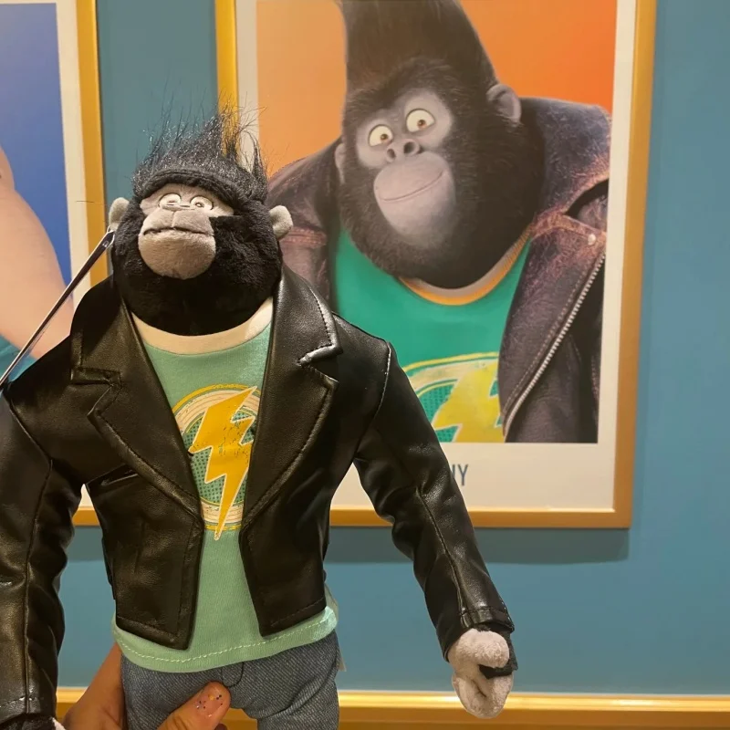 

Универсальные студии, хороший голос, орангутанг, кукла Джонни, месяц, плюшевая игрушка, рождественский праздник, подарок, украшение, подарок на день рождения