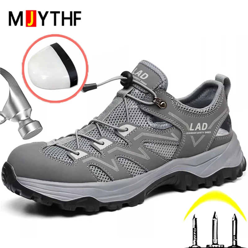 Work Safety Shoes 10KV Insulated Shoes Anti-Smash Anti Puncture Work Sneakers Breathable Mesh Composite Toe Indestructible Shoes