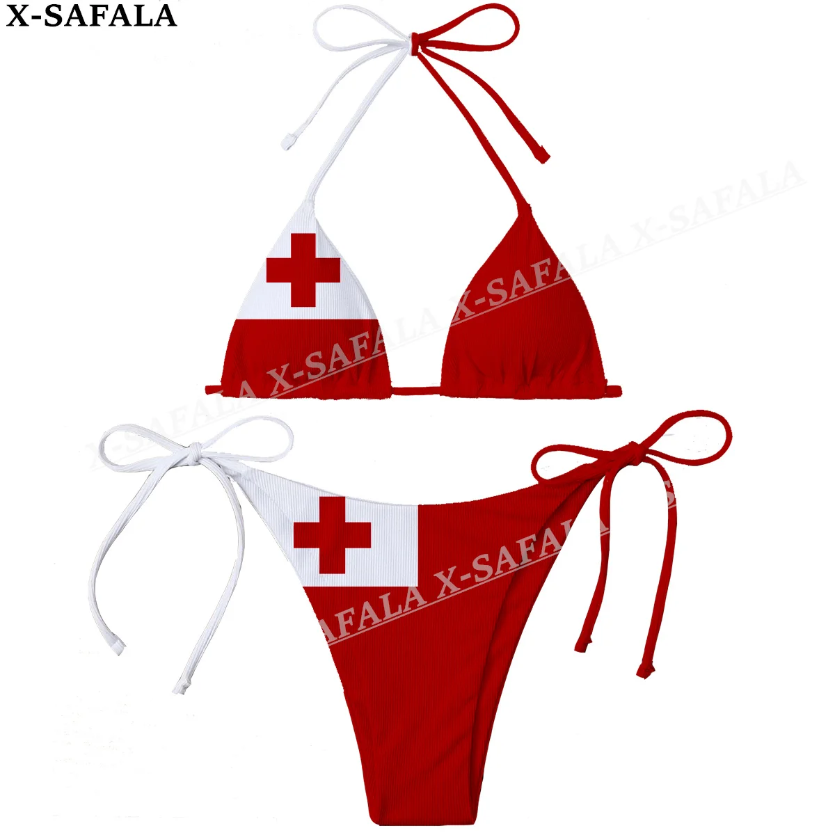 

Tonga Country Flag 3D Print Women Micro Sexy Bikini Bra Set Summer Beachwear Sexy Beach Two Pieces Bathing Suits Swimwear