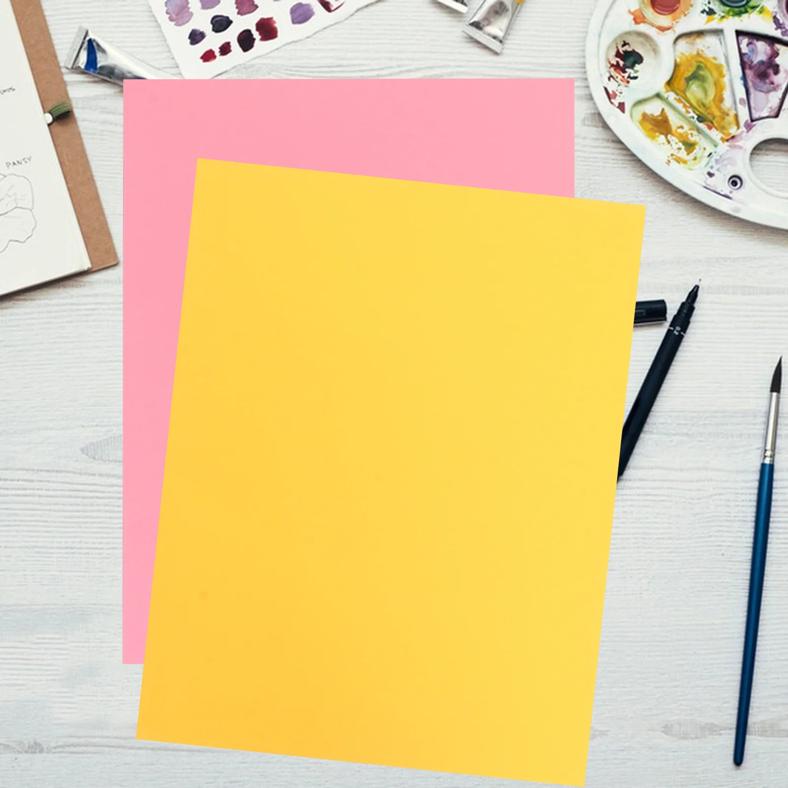 

50Pcs Thick Multicolor Cardstock Paper 200gsm A3 Colored Paper for DIY Crafting Scrapbooking Origami Projects Thick Poster Board