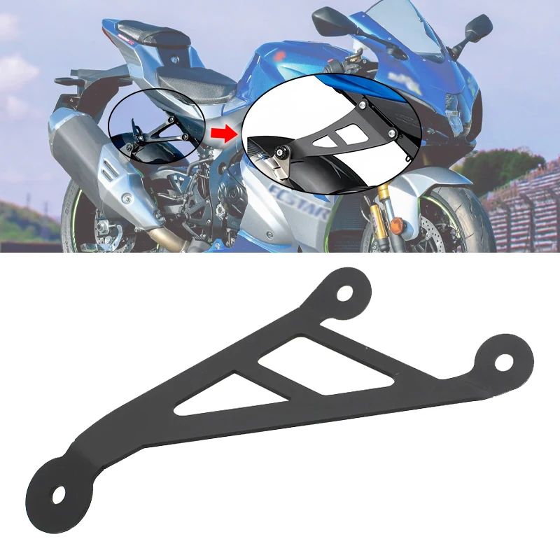 For SuzkiI GSXR1000 GSX-R GSXR 1000 gsxr1000 2017-2023 Motorcycle Pedals Exhaust Hanger Bracket Rear Footrest Blanking Plates