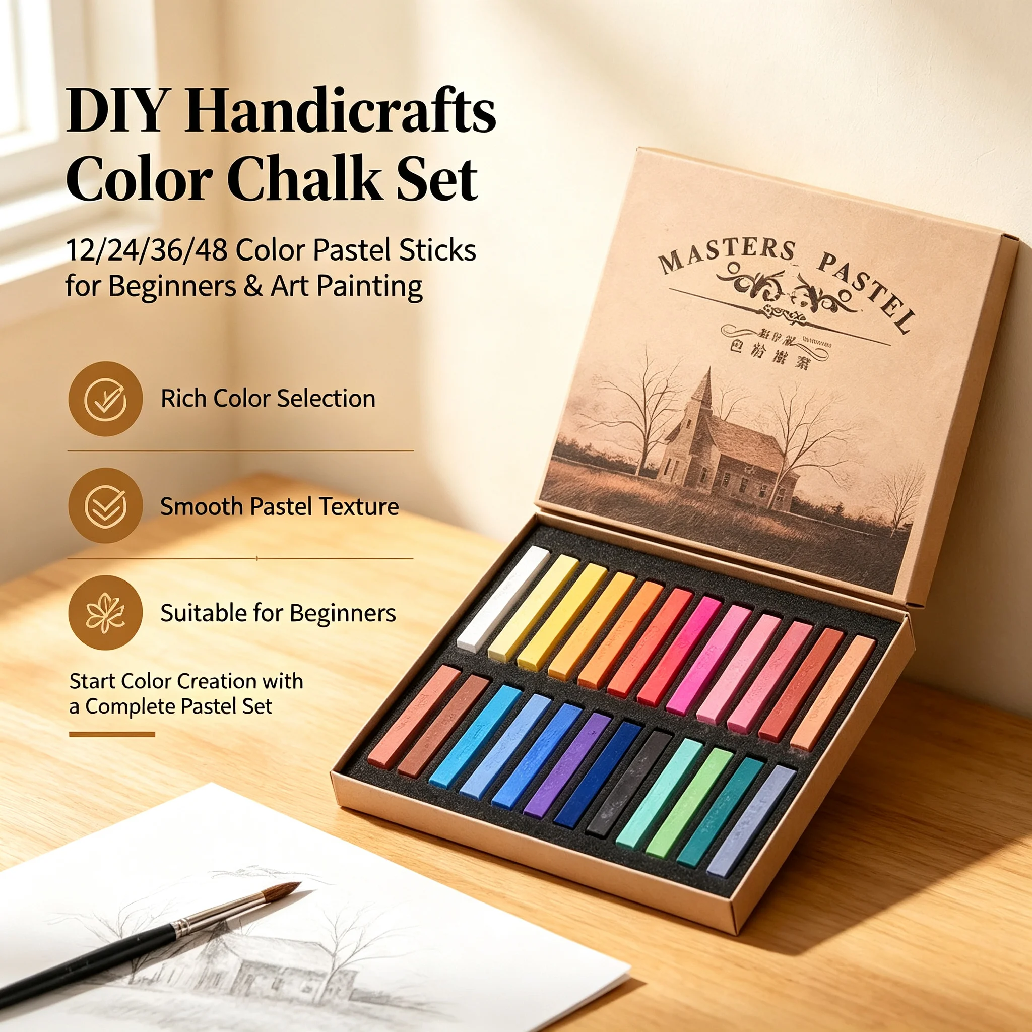 Set de Tizas de Colores para M - Chalk Pastel Set reseña y precio