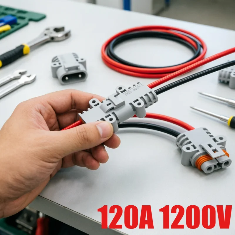 120A 1200V Male Female Connector Waterproof Big Current Parking Air Conditioner 120A Plug Electric Forklift Generator Connectors