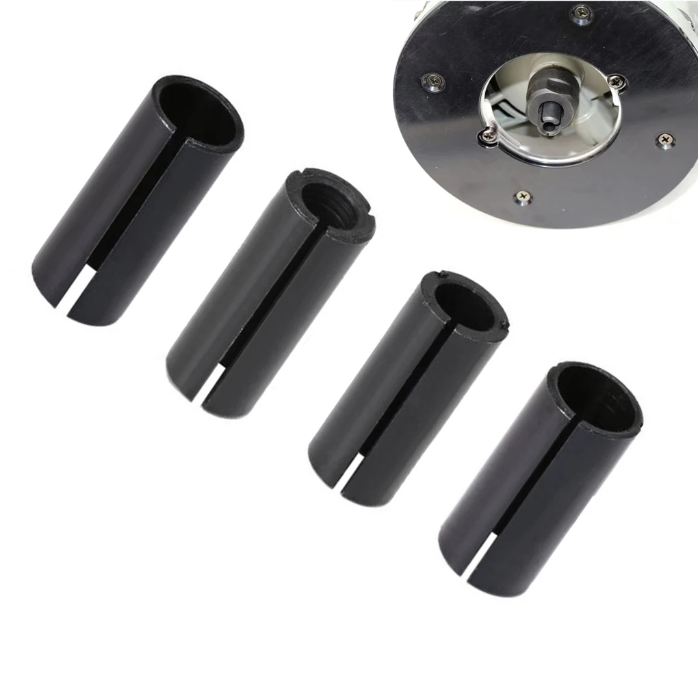 4pcs Router Bit Router Collet High Precision Adapter Collet Milling Cutter Tool 6/8/10/12/12.7mm For Engraving Bit Machine
