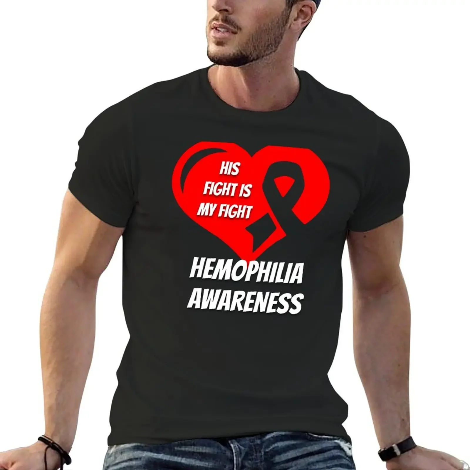 Hemophilia Awareness T-Shirt rapper graphic tees summer tops essential t shirt anime figures mens t shirts pack