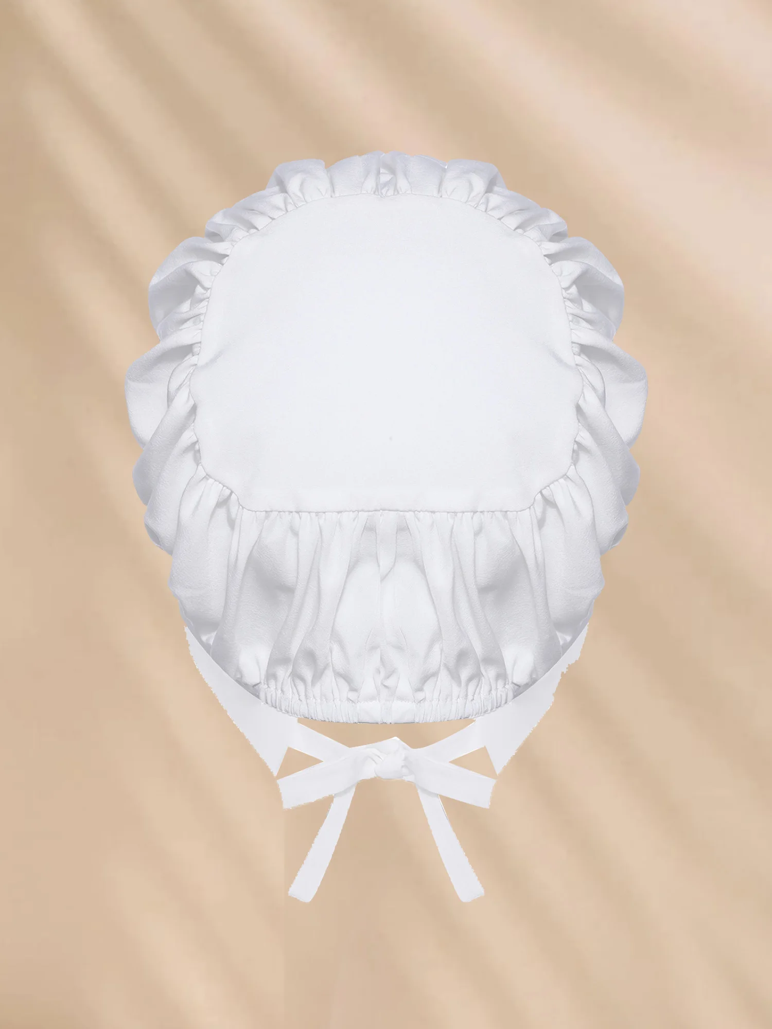 Costume da cameriera per bambina, cappello da peregrino di Halloween, cinturini per il mento, cofano, accessori per feste in maschera, cosplay