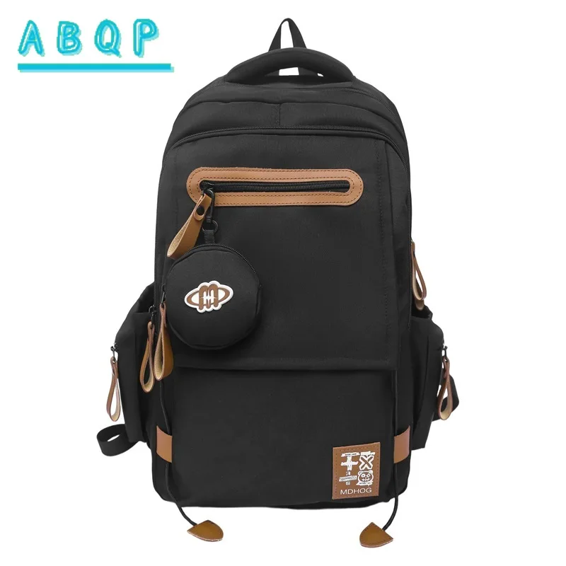 

New Fashion Backpack Luxury Brand 2-piece Set Fashionable Men's and Women's Backpack Large Capacity Leisure Travel Backpack