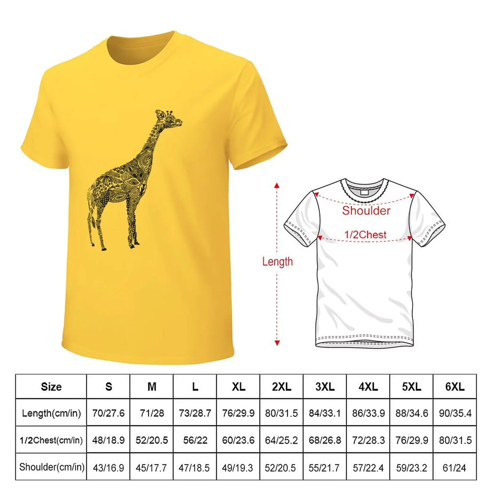 Designer Giraffe Coral T-Shirt boys animal print blanks customs design your own clothes for men