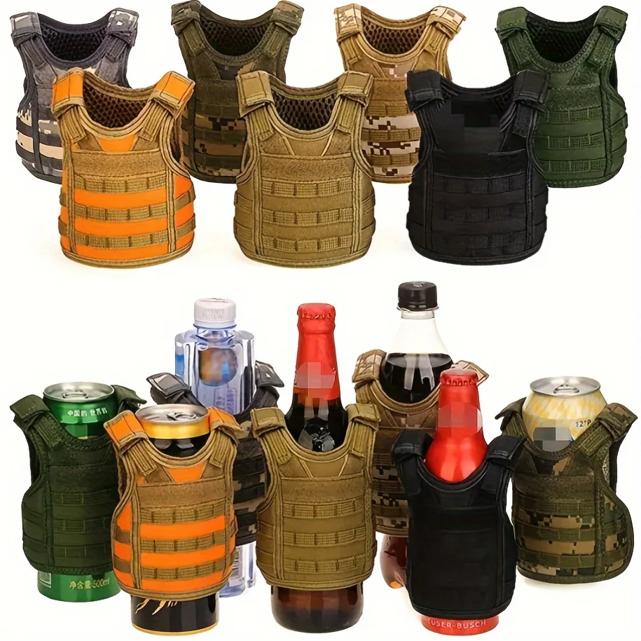 1 Mini Oxford Cloth Vest | Beer Bottle Sleeve, Detachable, for Beer Bottles, Daily Kettles, Cans, Beverage Bottles, Dolls