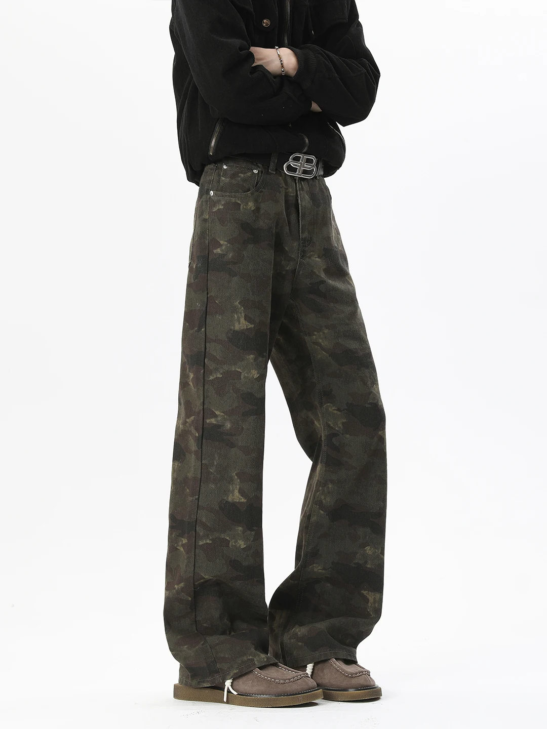 

Мужские брюки Cleanfit American Sle Camouflage, модные, прямые, повседневные, длинные, осенне-зимние