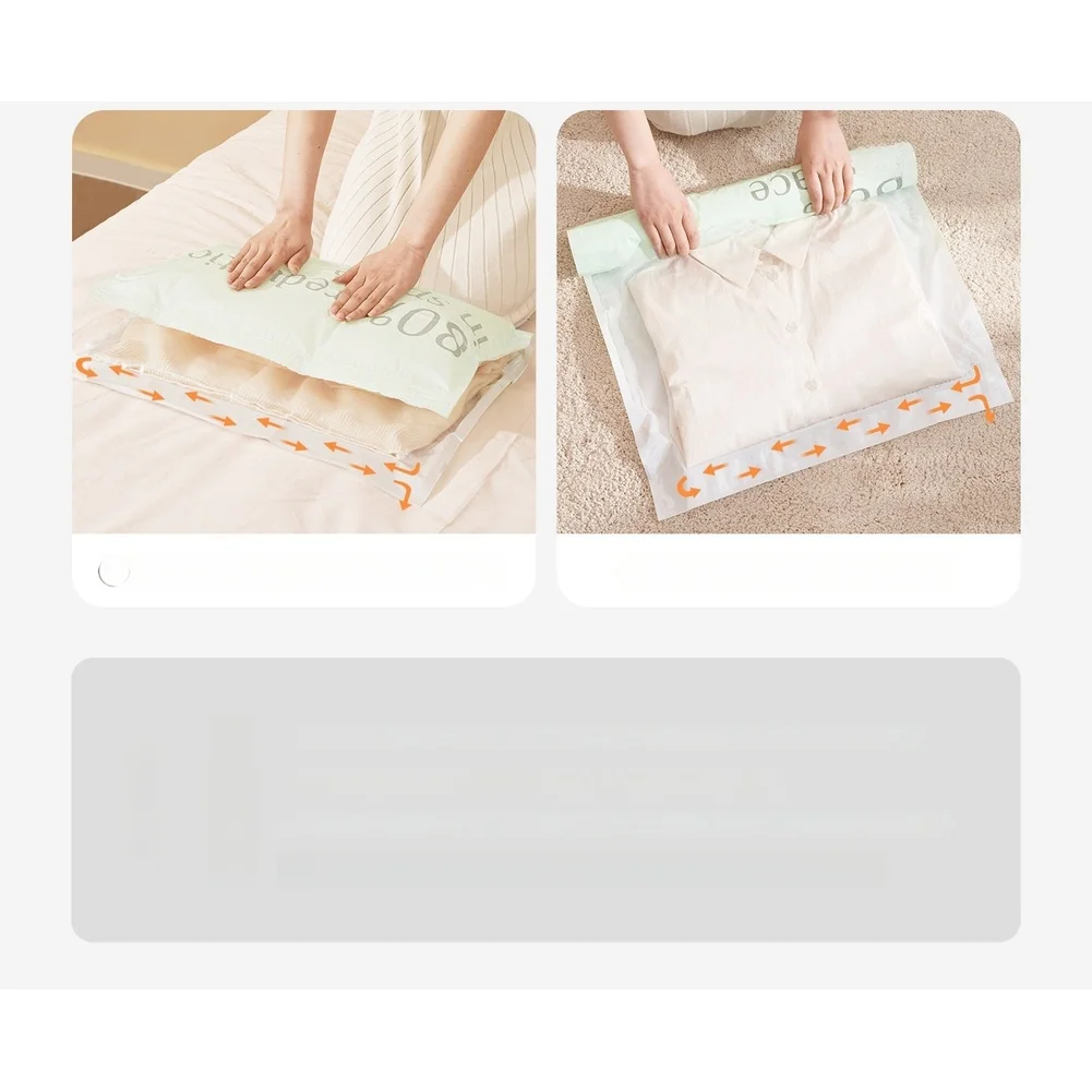 Compression Bags Set for Travel For Clothes Reusable Hand Roll Vacuum Storage 13 pcs 5 Sizes Fits Most Suitcases 20 28 Inches