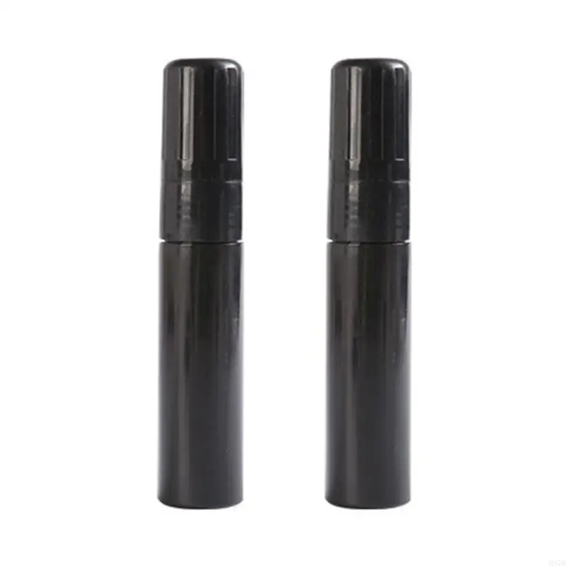 

H37B 2 шт. 15 мм пустые ручки с плоской головкой, черный стержень для ручки, многоразовый пустой маркер, пустой маркер для для