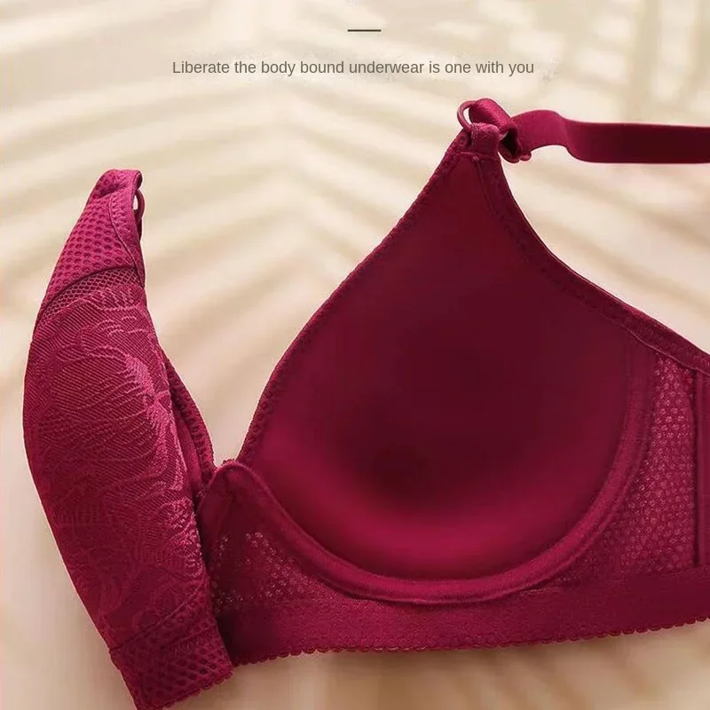 Sexy podprsenky pro větší velikosti 36-42 př. n. l. pro ženy, spodní prádlo, push-up krajka, květinová vyztužená braletka, velká velikost, spodní prádlo, podprsenka - náhled 4