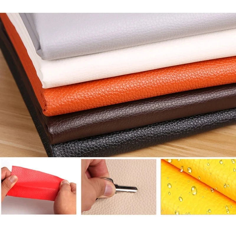 Self Adhesive Leather Patch Sofa Repair Refurbishing Leather Sticker Furniture Table Chair Patch Adhesive Backed Leather Fabric