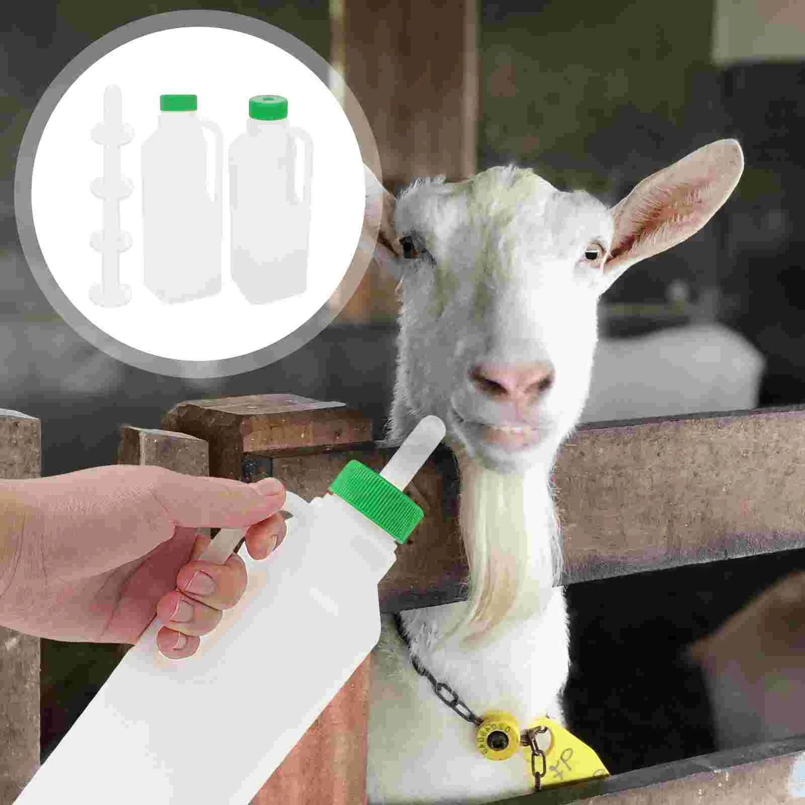 Lamb Feeding Bottle Goat Sheep Nursing Bottles Tools Supplies Feeder Livestock Nurser Plastic Milk Animal Baby