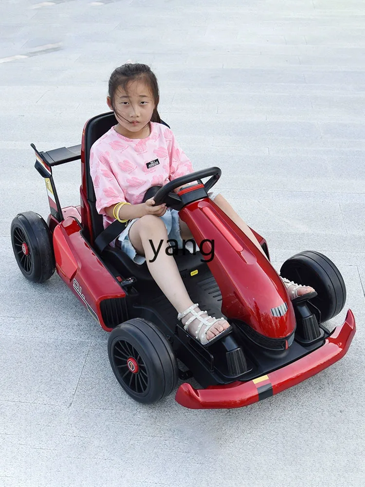 CX Children's Electric Four-Wheel Racing Car Remote Control Children's Toy Car Can Sit Adult Men and Women Drift