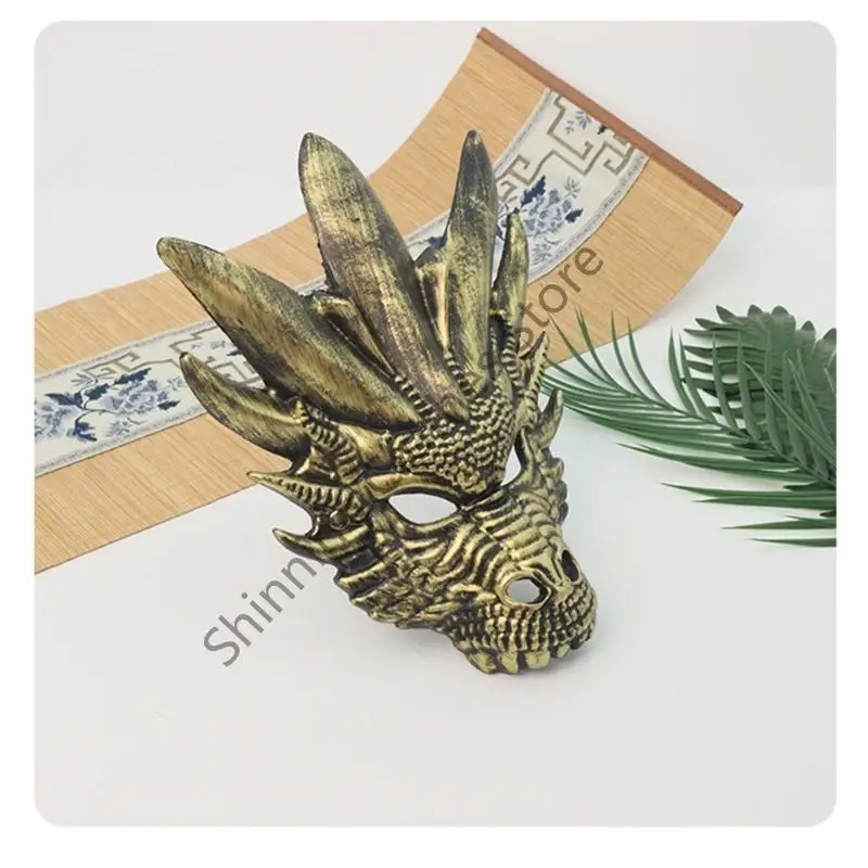 M68A Dragon Head Mask Full Face Maska Halloweenowa maska ​​na Halloween dla kobiet mężczyzn