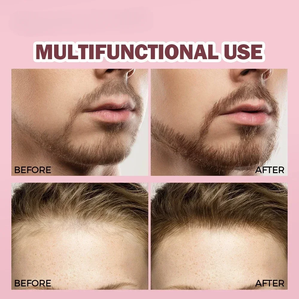 Matita per sopracciglia selvaggia Pennello ad angolo quadrato Velluto 3D Crema colorante per sopracciglia Attaccatura dei capelli Anti-sbavature Penna per tinta per sopracciglia multifunzione impermeabile