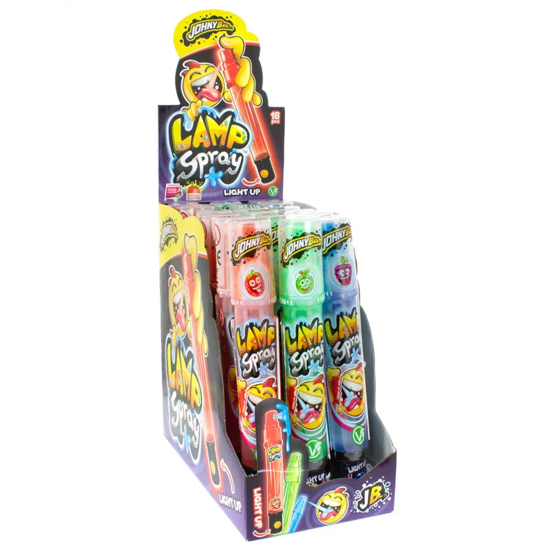 Caramelo Golosina Spray con Luz  - Spray Radiation Lamp - 18 unidades de 28ml