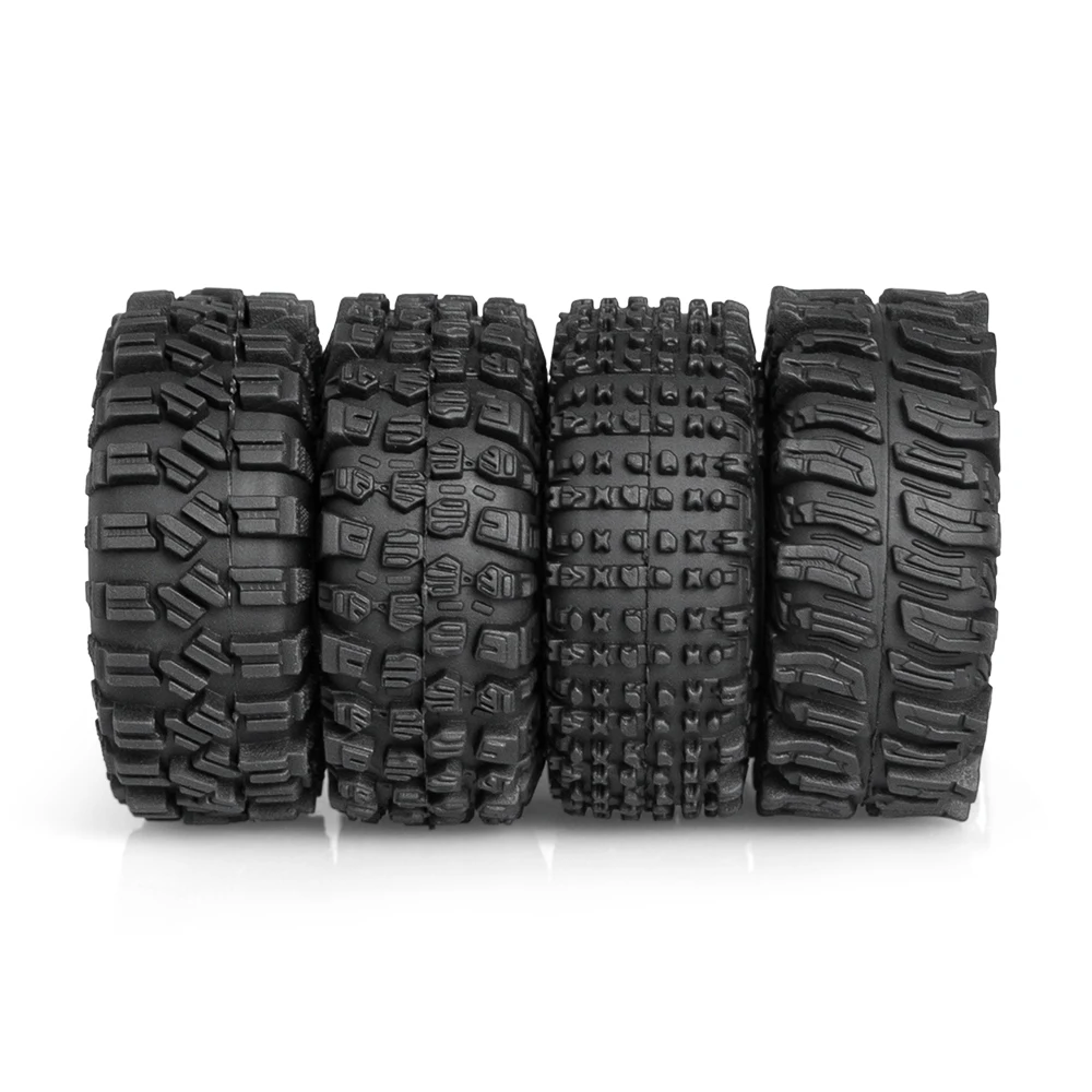 4PSC SCX30 Tires, 0.7-inch 'RC Tires, 36x14 mm, Suitable for 1/30 Scale SCX30 Remote-Controlled Tracked Vehicles.