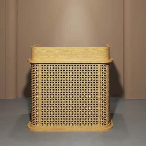 Store Small Rattan Restaurant Cashier Counter Restaurant Entrance Reception Desk Reception Reception Desk