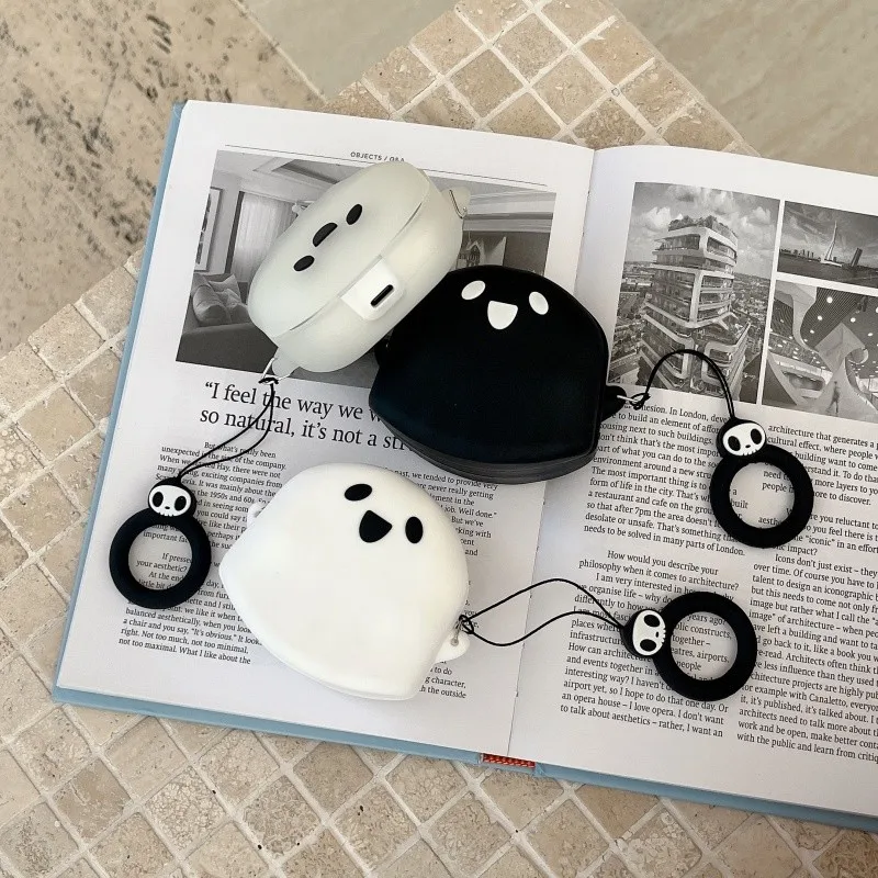 Case for Anker Soundcore Liberty 5 Silicone 3D Protective Ghost Cute Cartoon Covers Wireless Earbuds Shell TWS view 2