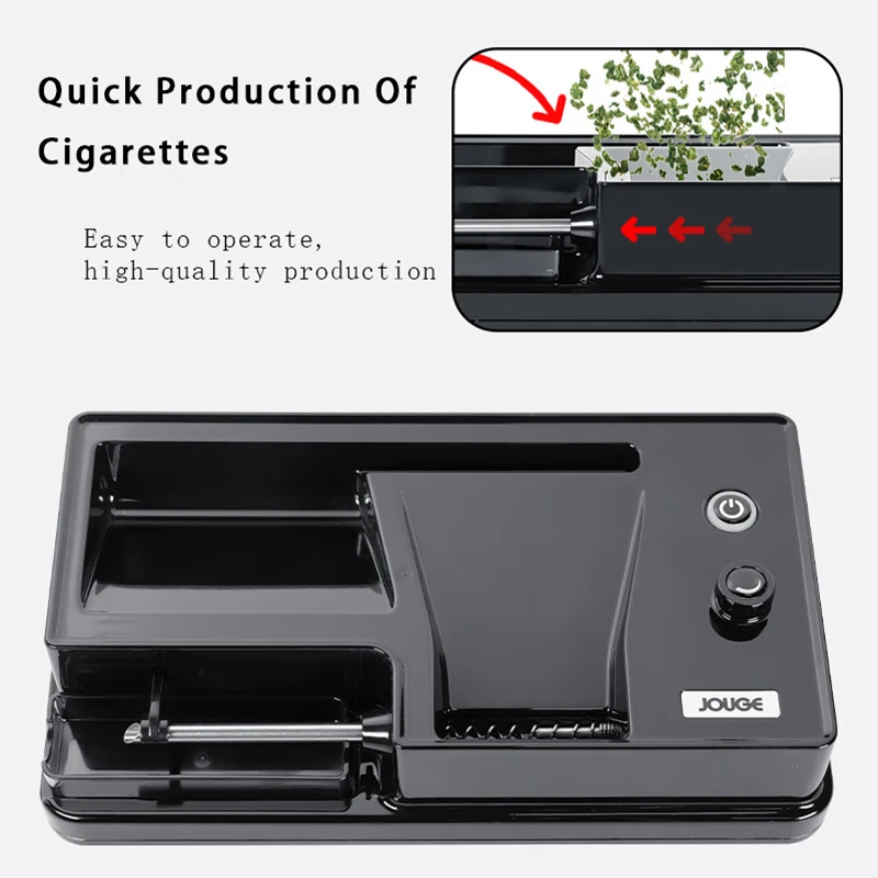 6.5/8mm Fully Automatic Tobacco Rolling Machine with Infrared Sensor Electric Roller Cigarette Wrapping Maker Smoking Accessorie