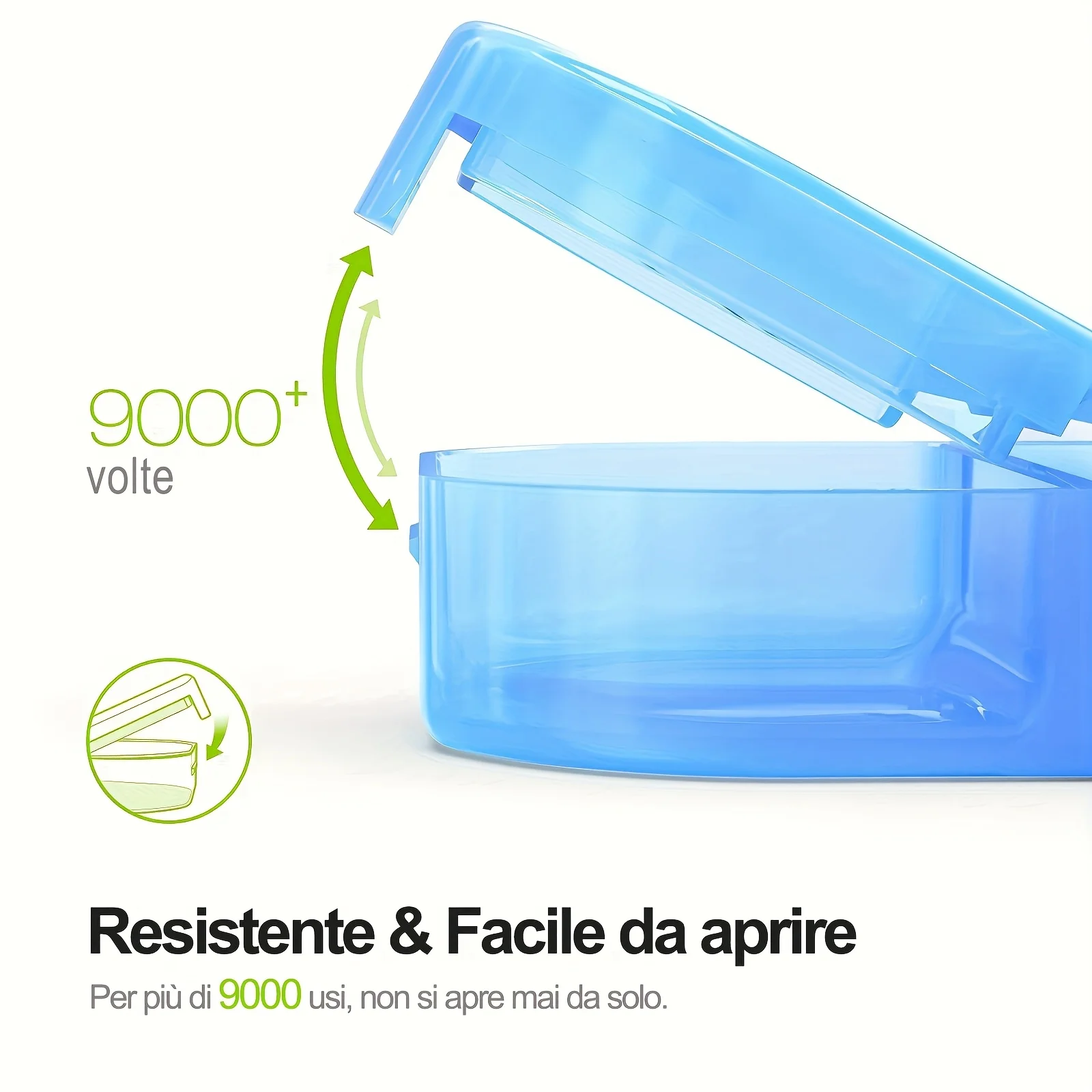 [طباعة إيطالية] صندوق حبوب/طاولة لمدة 7 أيام مع حجرتين، صندوق دواء مفيد ومقاوم للرطوبة