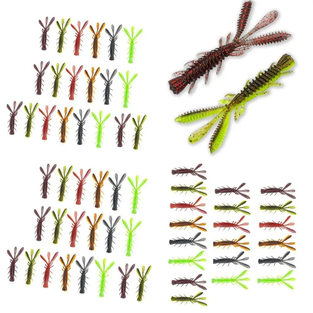 

Y1UC 5/6/7cm Artificial Shrimp Baits Soft Lures for Trout Swimbait Lures Floating Shrimp Wobblers with Fish Attractant
