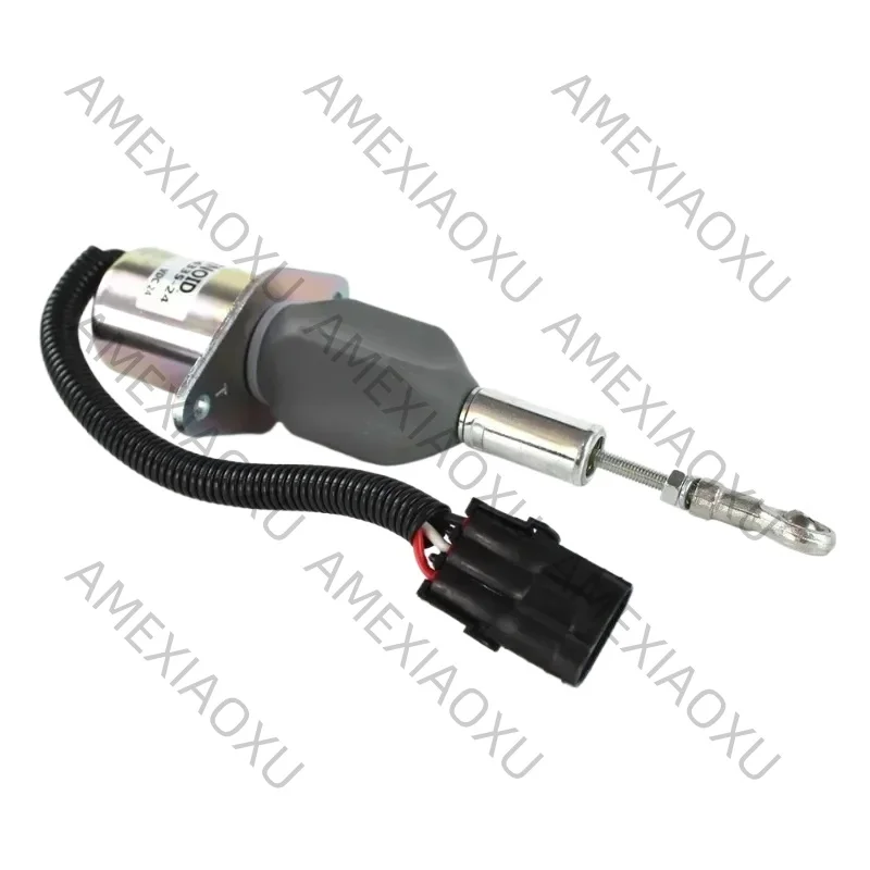 Loki J3930234 SA-4335-24 24v Fuel Shutdown Solenoid Replacement for Volvo Excavator  Shut Off Solenoid Switch with 3 Months Warr