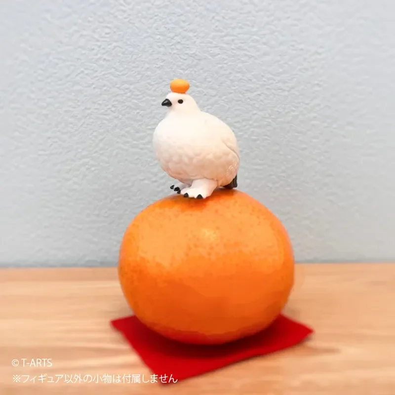 متوفر في المخزون لعبة كعكة الأرز اليابانية الأصلية على شكل حيوان برتقالي صغير لتزيين الحيوانات لعبة كبسولة لطيفة هدية على شكل شخصية الحركة