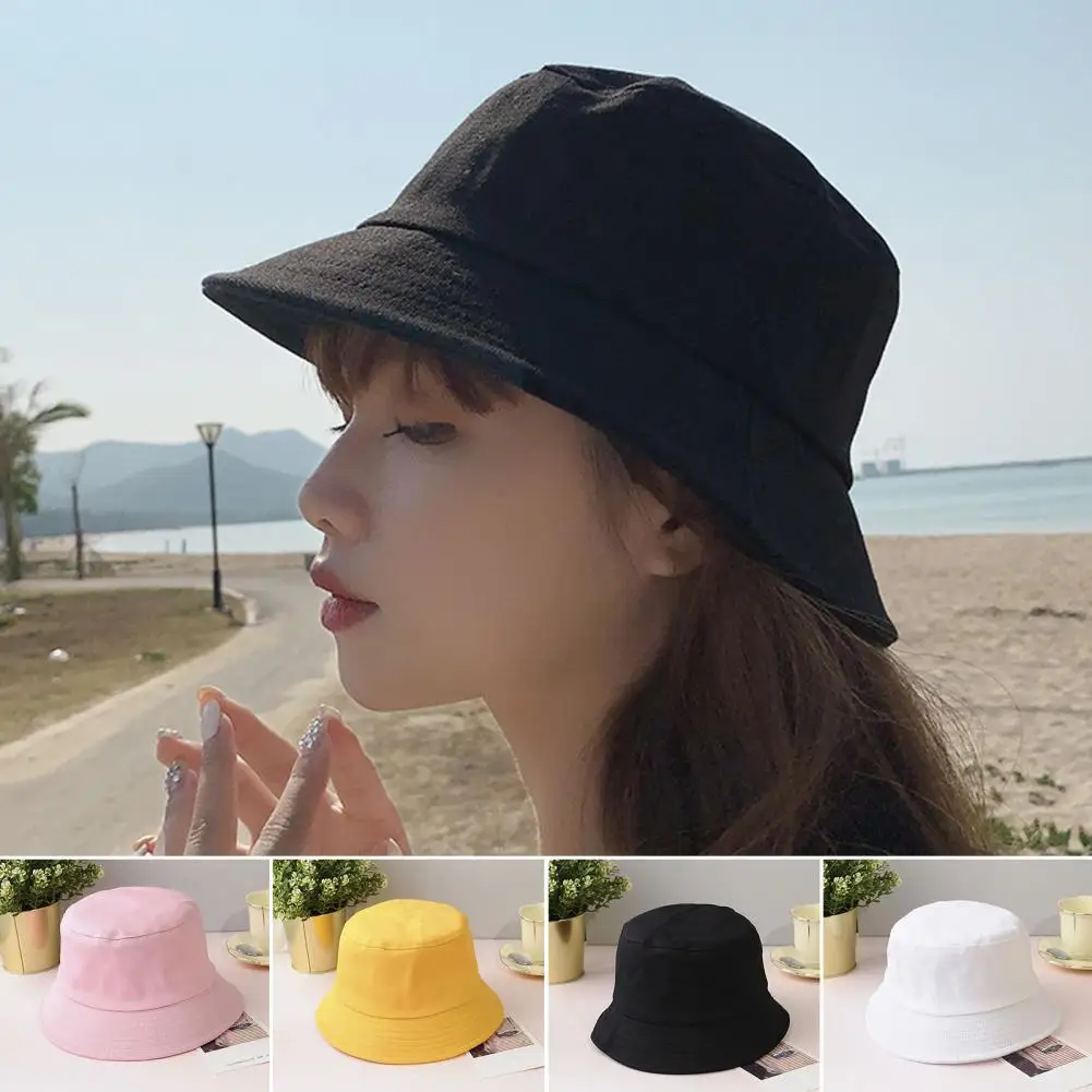 2022 New Double-sided Wear Fishing Hat Fisherman Cap for Boys/Girls Bob Femme Gorro Summer Bucket Hats Women Men\'s Panama Hat