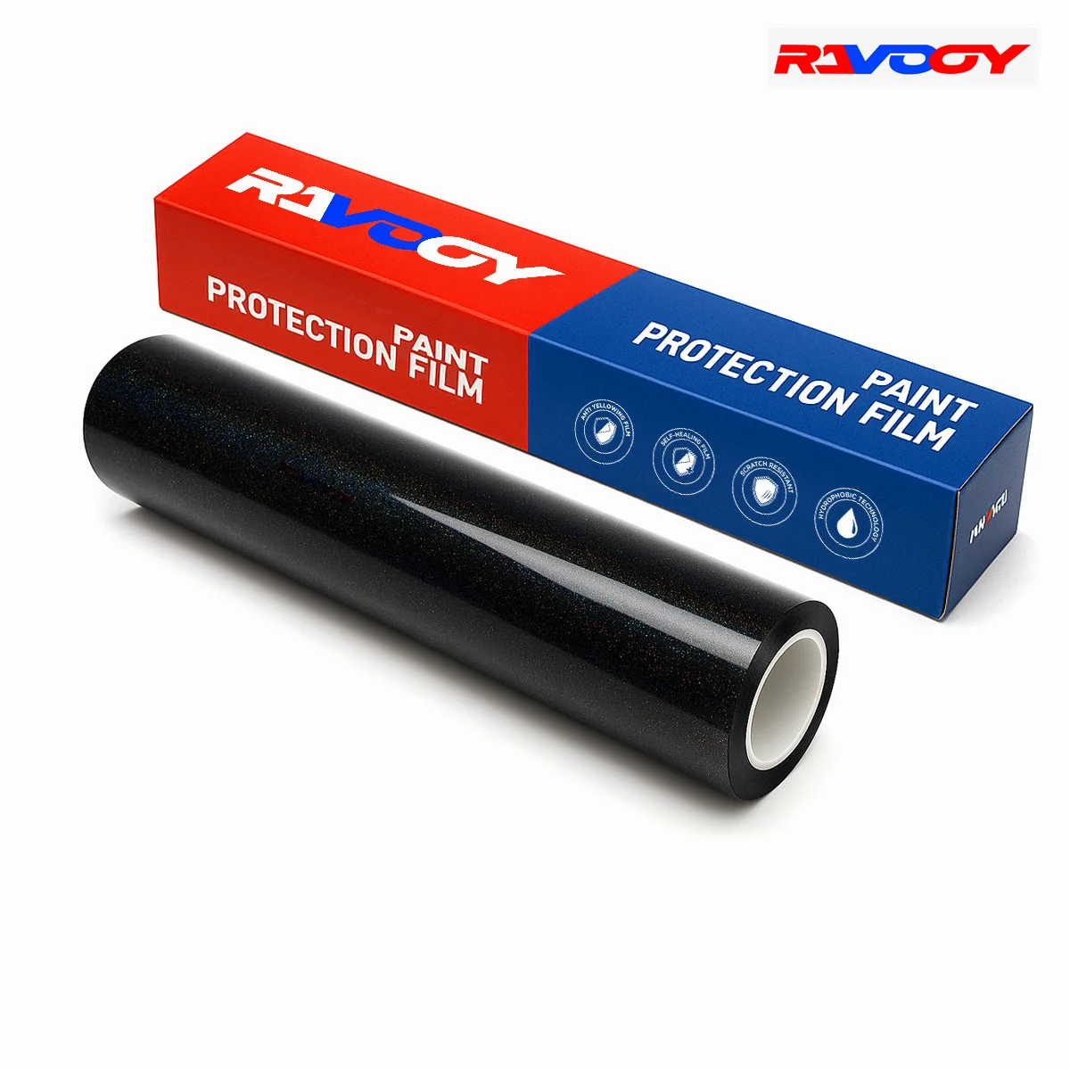 

Glossy Laser Rainbow Black Color PPF TPU Paint Protection Film Car Wrap Invisible Scratch Resistant Anti-Yellowing Hydrophobic