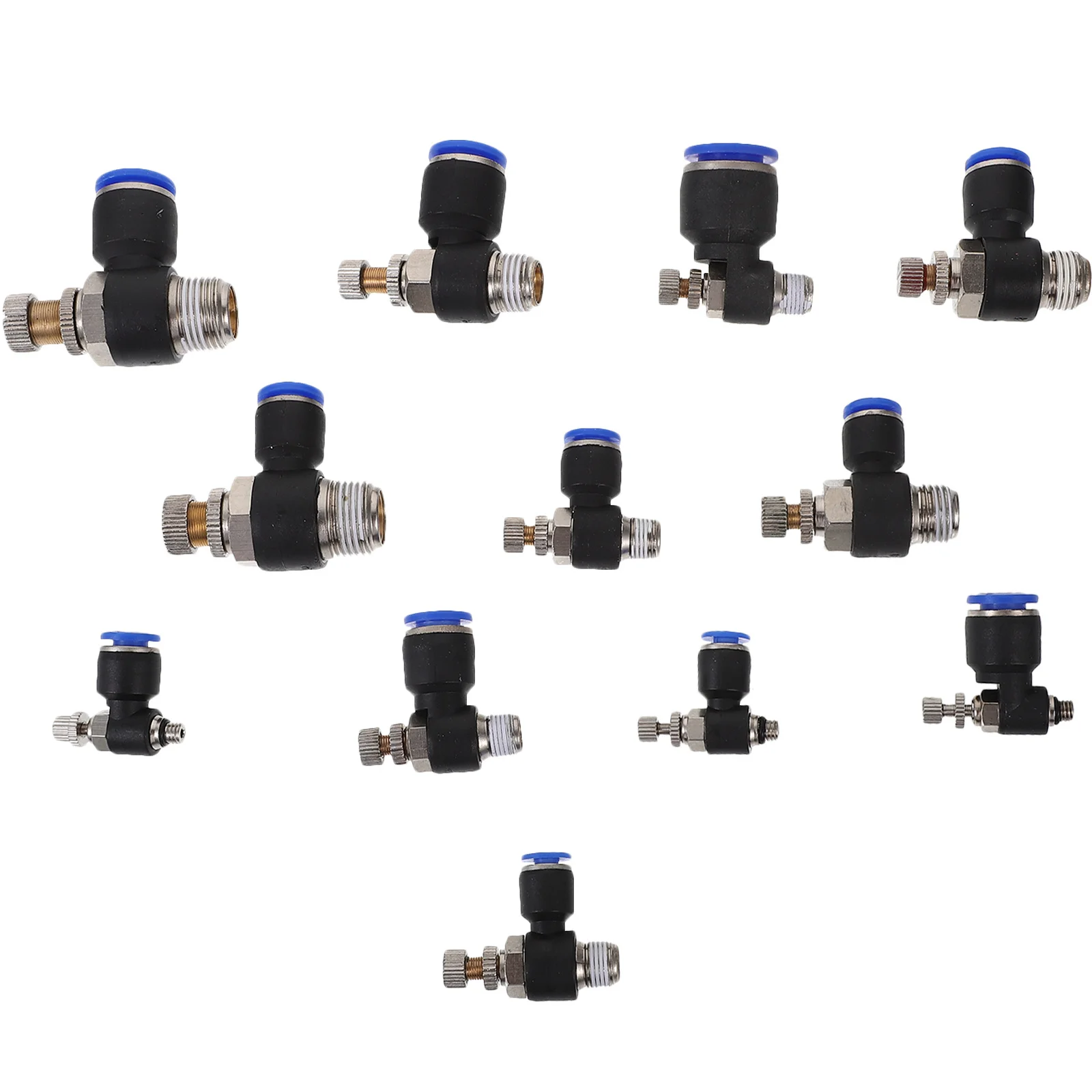 

12pcs Quick Connect Air Fittings Hose Connector For Air Compressor Pressure Washer Tools Crimp Fitting Joint Adapter