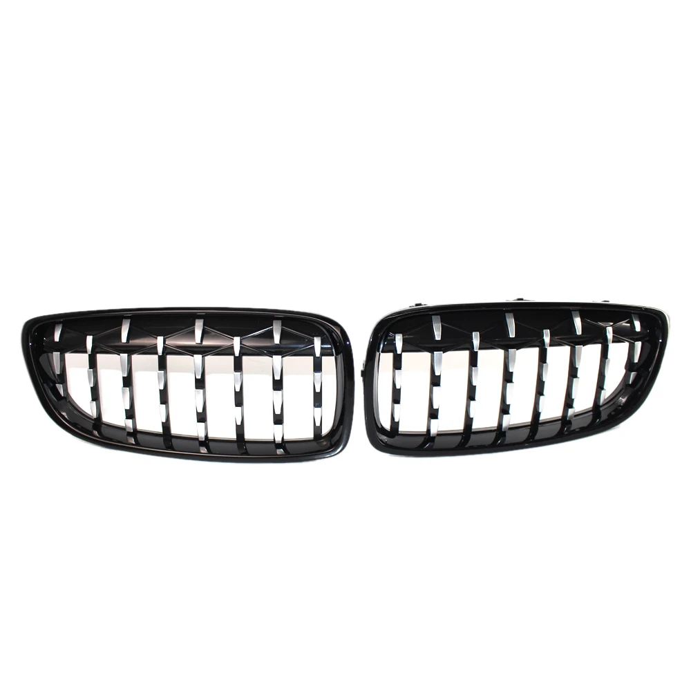 

1 Pair Abs Front Kidney Grille for Bmw 4 Series F32 F33 F36 F82 F83 M4 F80 M3 420D 430I 430D 440I 435I 428D Diamond Grille