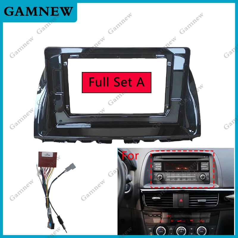 10 Inch Car Frame Fascia Adapter Canbus Box For Mazda CX-5 CX5 2012-2015 Android Big Screen Radio Audio Dash Fitting Panel Kit