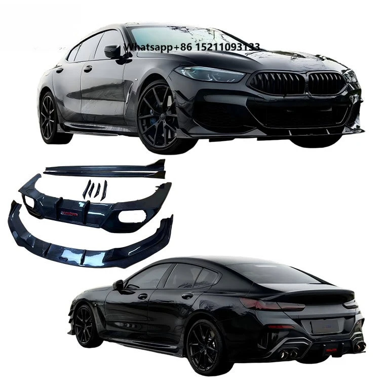 For 8 series upg TK g14 g15 coupe front lip, rear lip, side skirts, front spoiler, rear diffuser high quality dry carbon