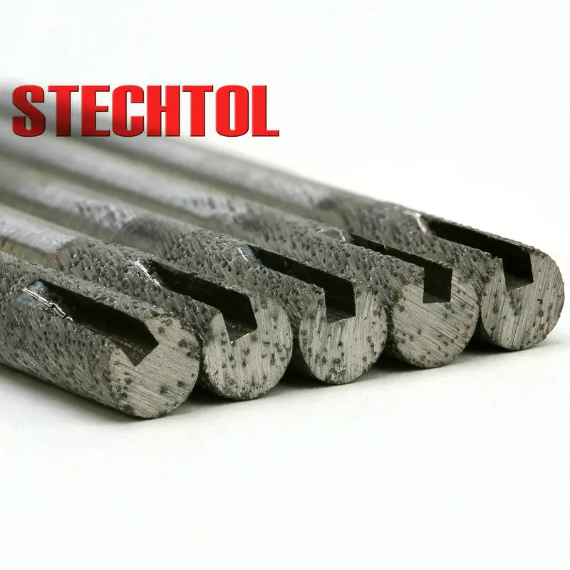 6–16 mm flaches Ende, gesinterte Steinwerkzeuge mit Nut, Diamant-CNC-Fräser, Gravurschneider, Schlitzen, Bodenfräsen, Schneiden von Granit – Detail 17