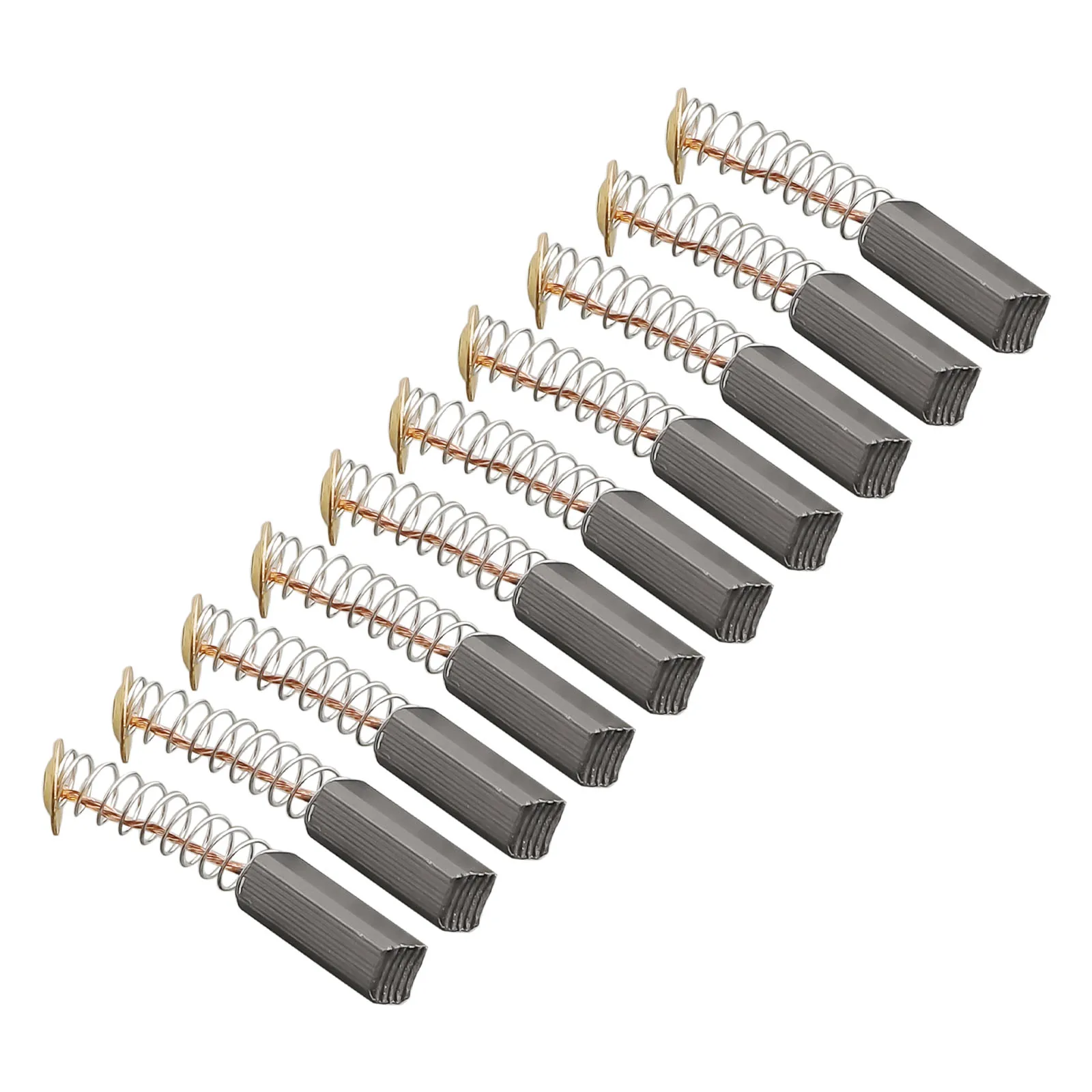 

Power Tool Carbon Brushes 10pcs 20x6x6mm Electric Motors Metal Parts Replacement For Angle Grinders Hammer Drills