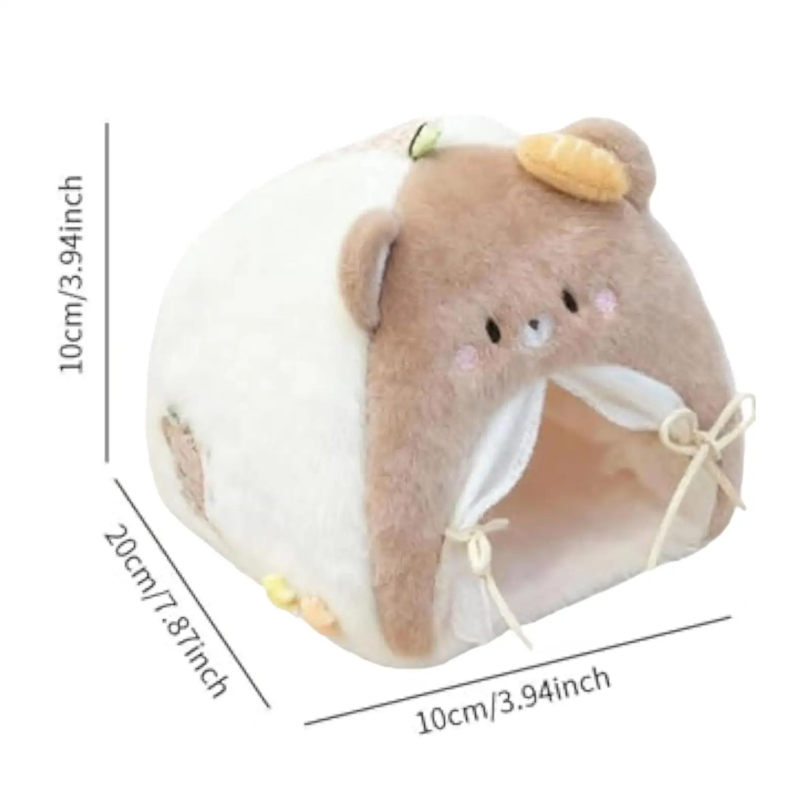 سرير للدمى أثاث مصغر Playset دمية خيمة سرير لغرفة المعيشة المنزل اللعب الخيالي الحيوانات المحشوة سطح المكتب الداخلي #6